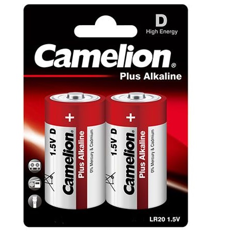 LR20 Camelion Plus alkaline patarei BL2